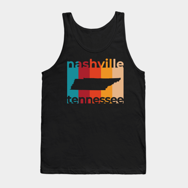 Nashville Tennessee Retro Nashville Tank Top TeePublic